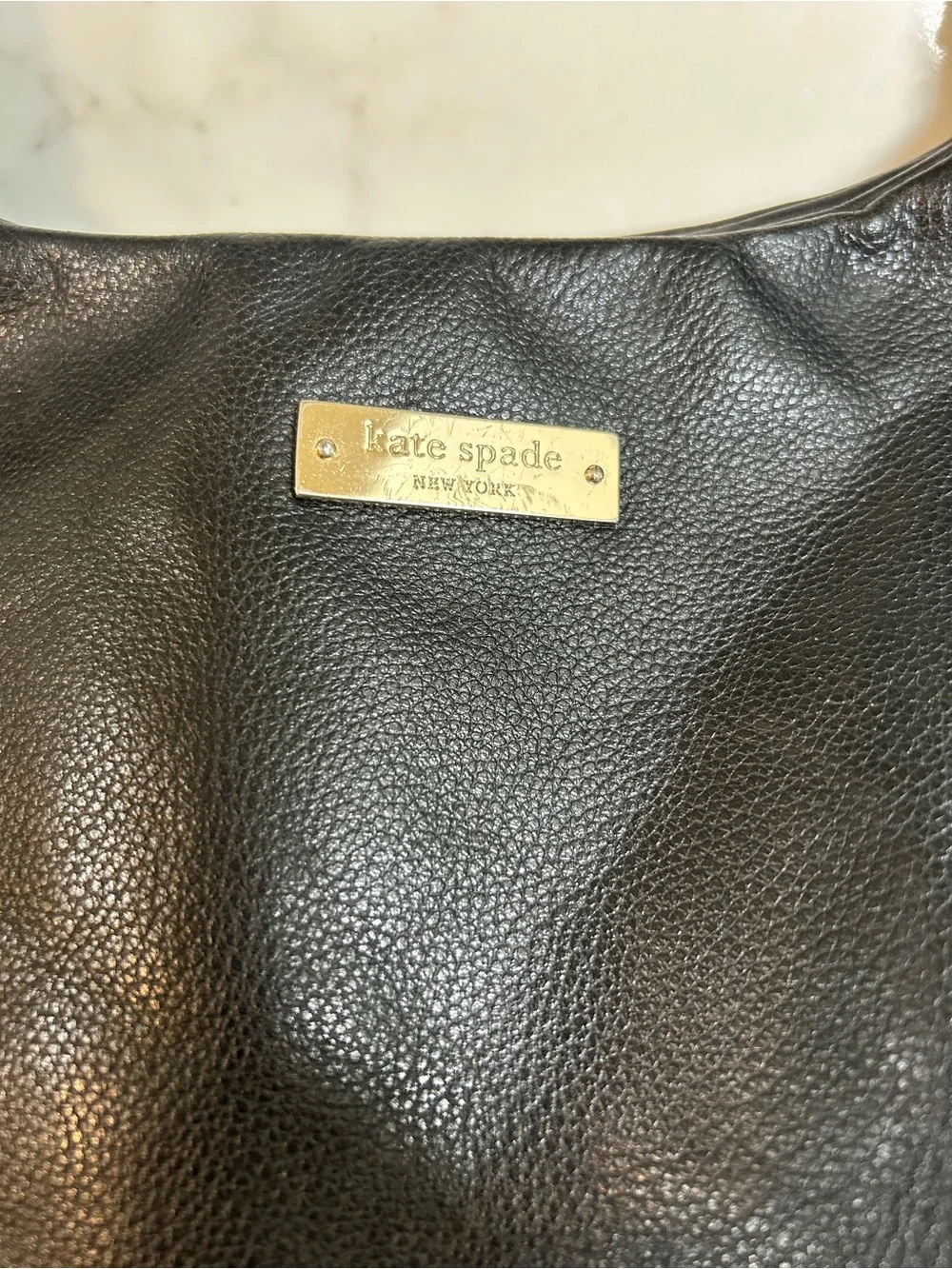 Kate Spade Black Leather Top-Handle Women’s Bag Vintage